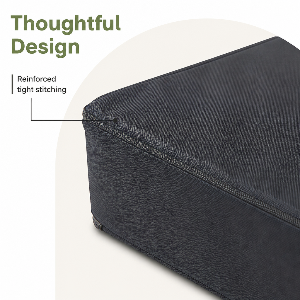 DogBedHouse Orthopedic Memory Foam Dog Bed (Removable Cover & Waterproof Lining)