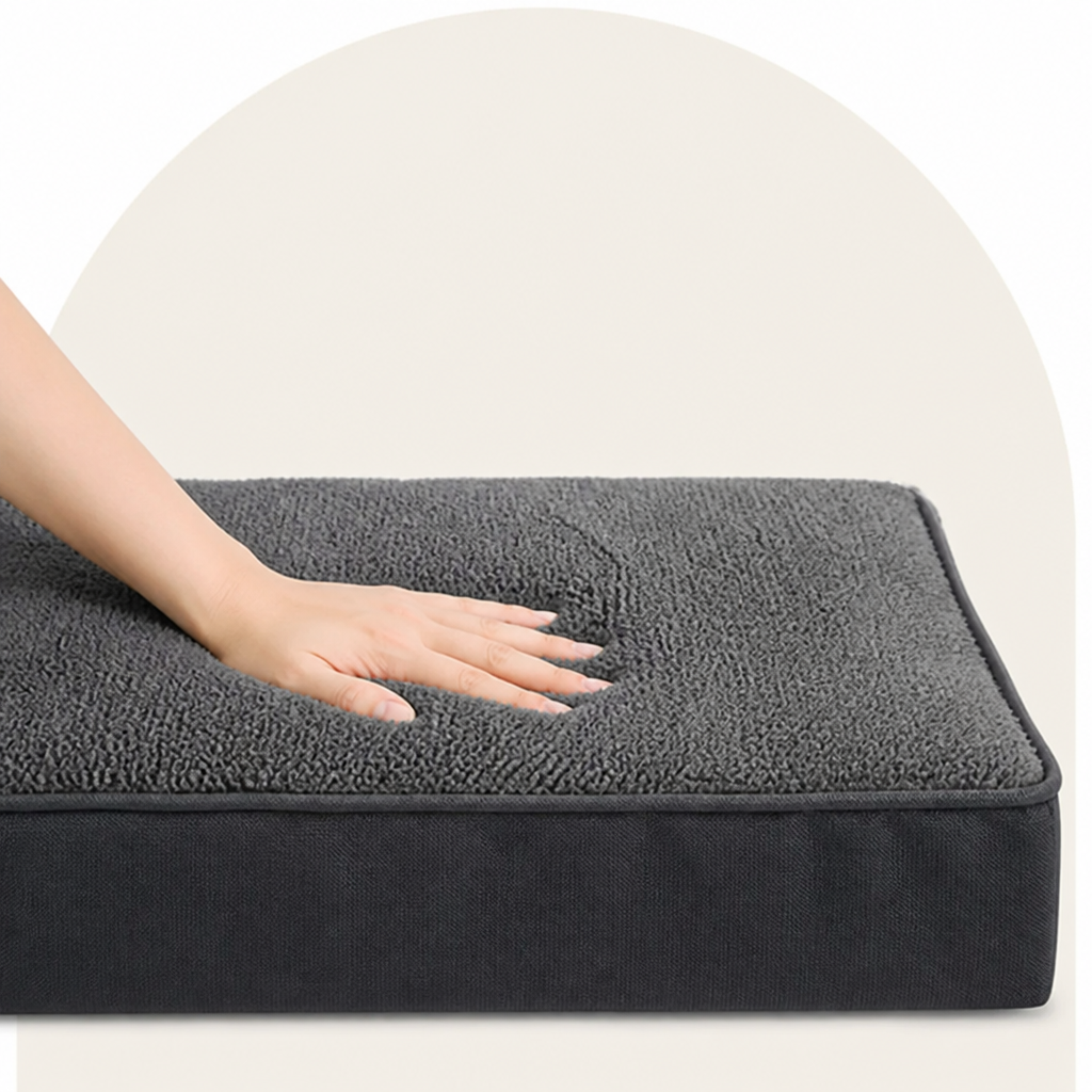 DogBedHouse Orthopedic Memory Foam Dog Bed (Removable Cover & Waterproof Lining)