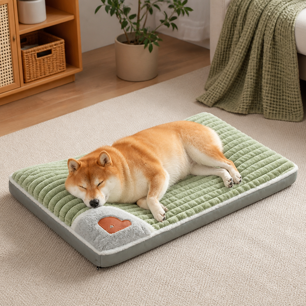 DogBedHouse Orthopedic Memory Foam Dog Bed (Removable Machine-Washable Cover)