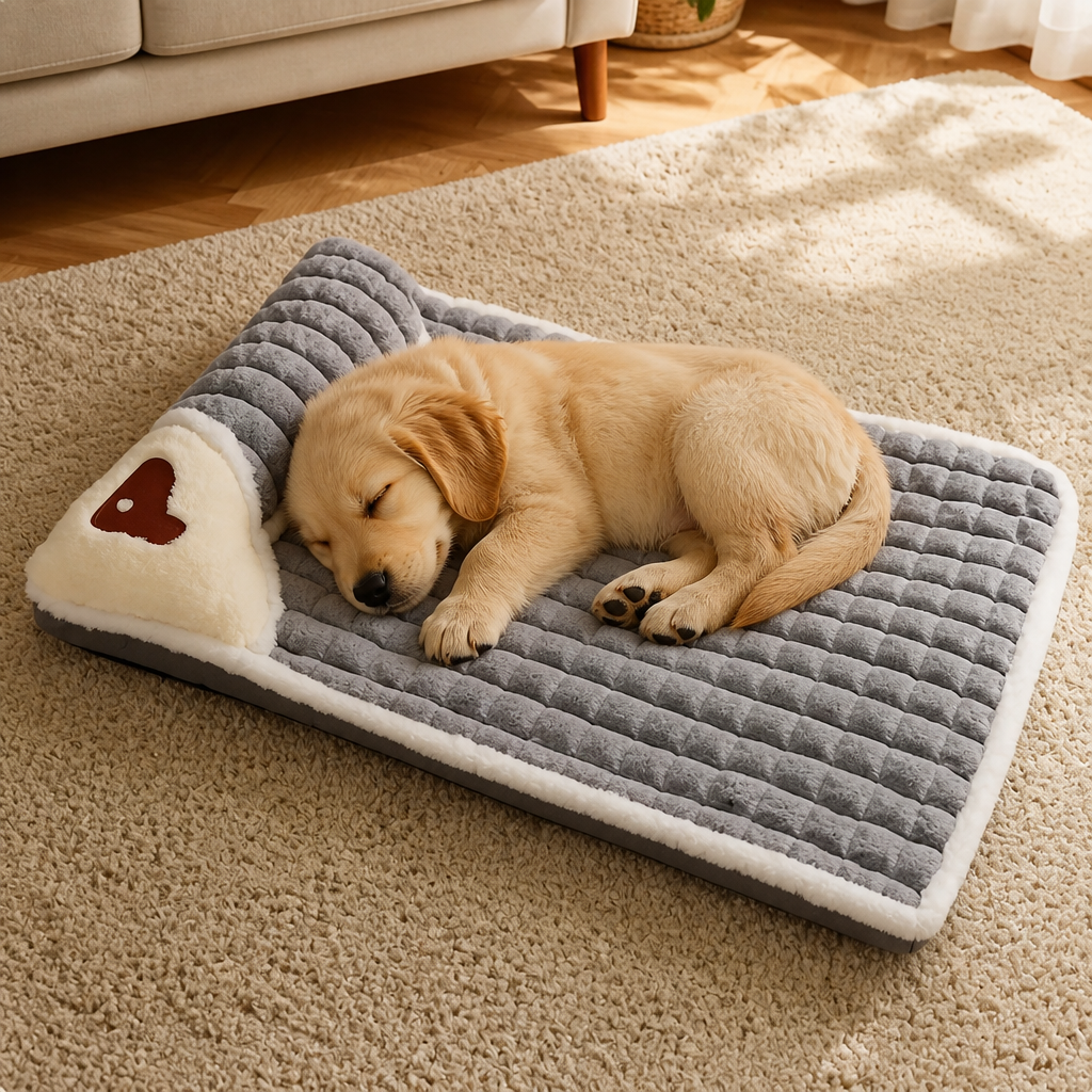 DogBedHouse Orthopedic Memory Foam Dog Bed (Removable Machine-Washable Cover)