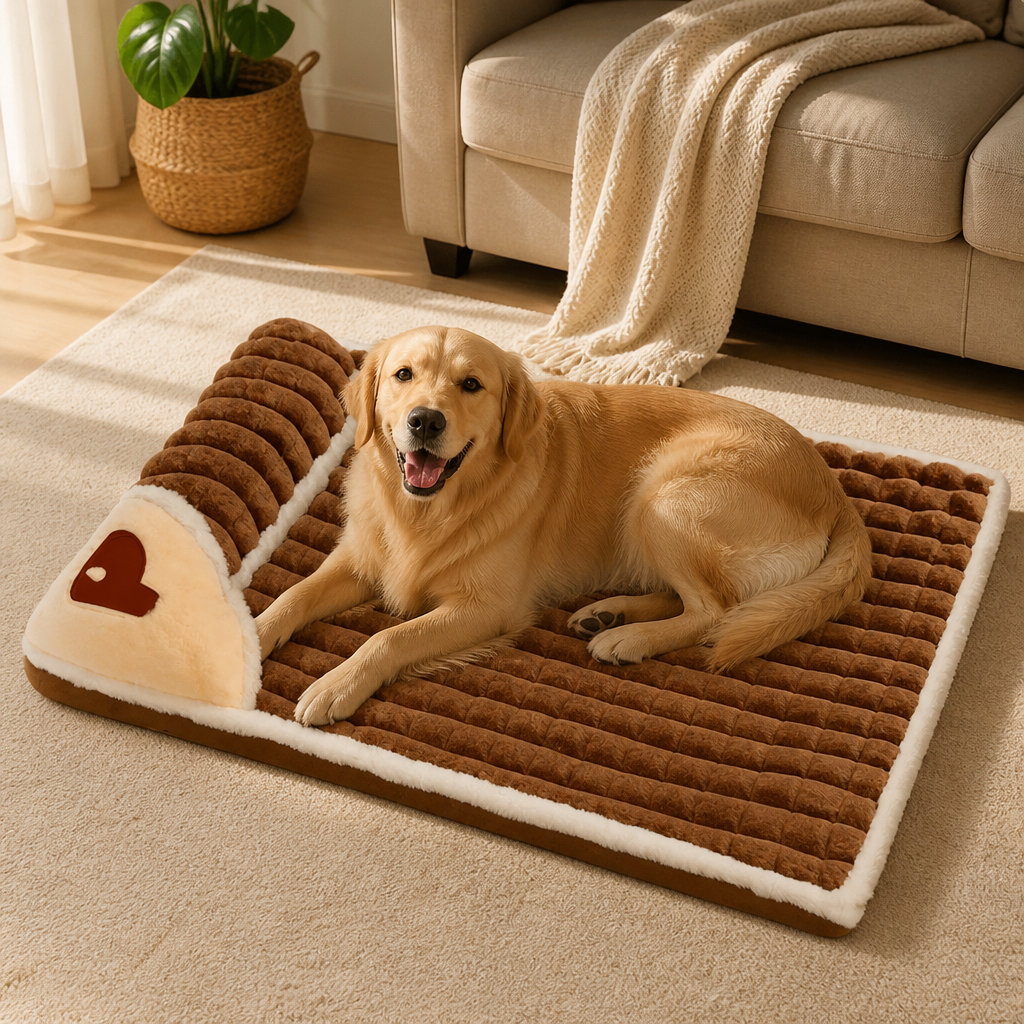 DogBedHouse Orthopedic Memory Foam Dog Bed (Removable Washable Cover)
