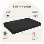DogBedHouse Orthopedic Memory Foam Dog Bed (Waterproof Washable Cover)
