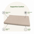DogBedHouse Orthopedic Memory Foam & Washable Faux Fur Dog Bed (Waterproof Anti-Slip Base)
