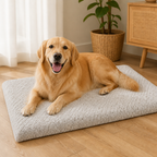 DogBedHouse Orthopedic Memory Foam & Washable Faux Fur Dog Bed (Waterproof Anti-Slip Base)