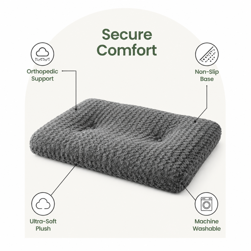 DogBedHouse Orthopedic PP-Fill Non-Slip & Washable Dog Bed