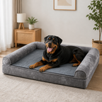 DogBedHouse Orthopedic Sponge Foam Dog Bed (Removable Washable Cover)