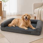 DogBedHouse Orthopedic Sponge Foam Dog Bed (Removable Washable Cover)