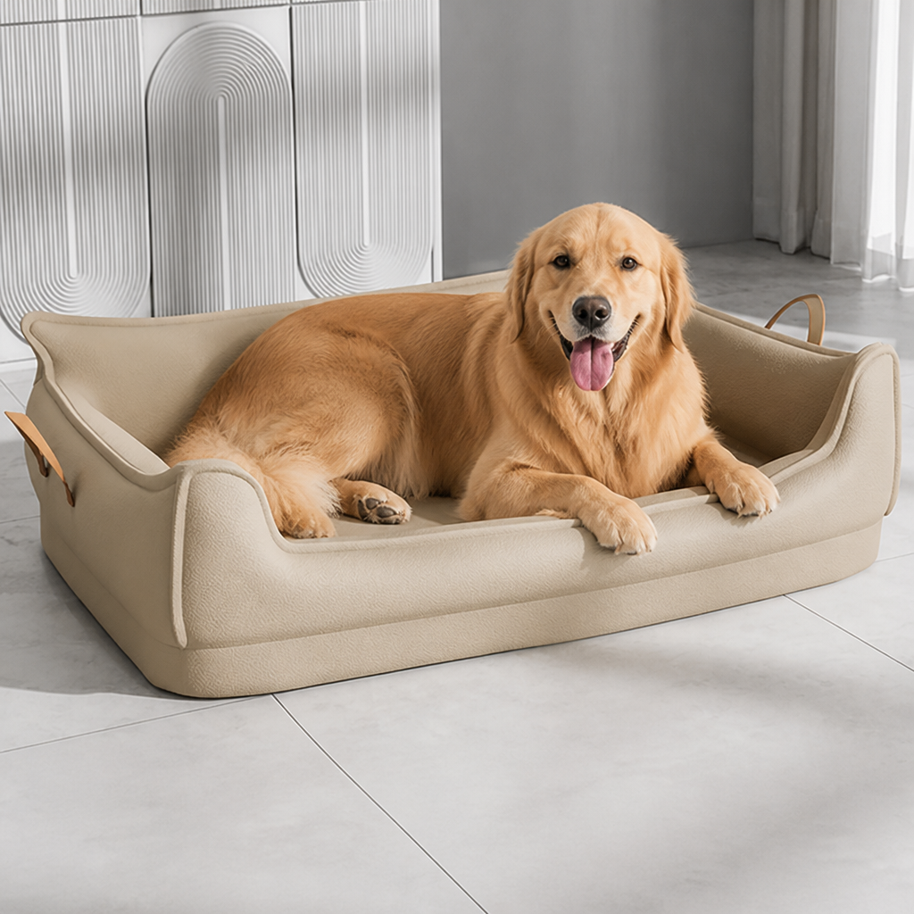 DogBedHouse Orthopedic Water-Resistant Dog Bed (Detachable Cover)