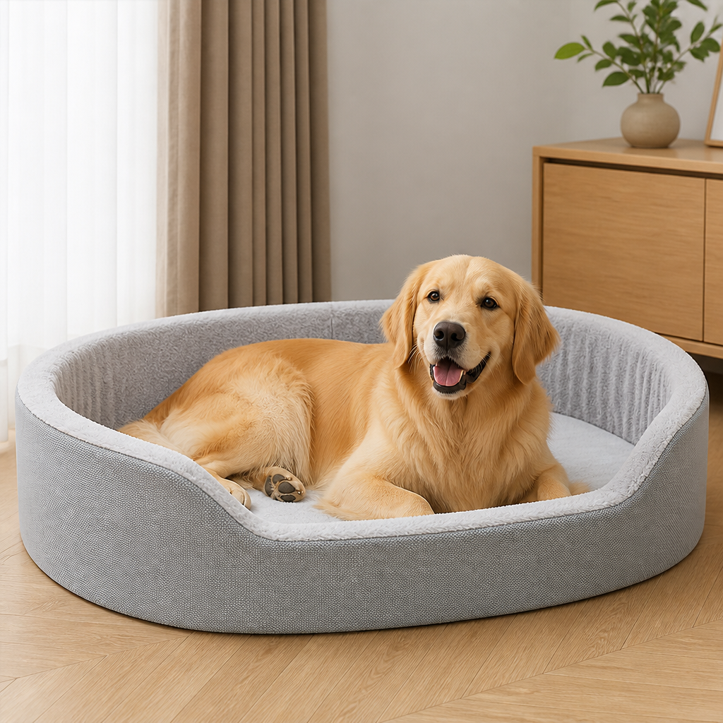 DogBedHouse Orthopedic & Waterproof Bolster Bed