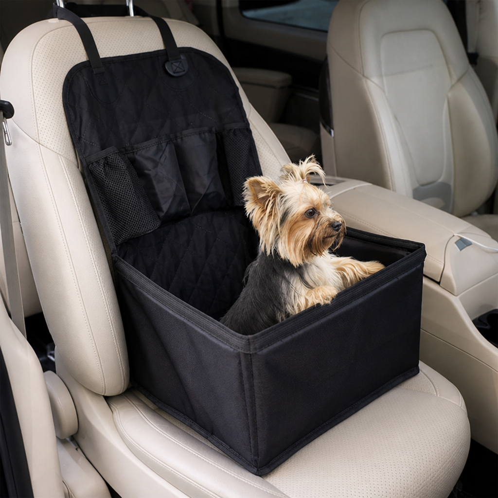 DogBedHouse Oxford Cloth Stain-Resistant & Washable Car Seat Mat (Front Passenger)