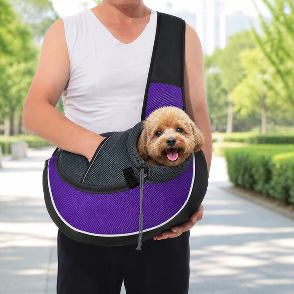 DogBedHouse Oxford Fabric & Safety Harness Sling Carrier