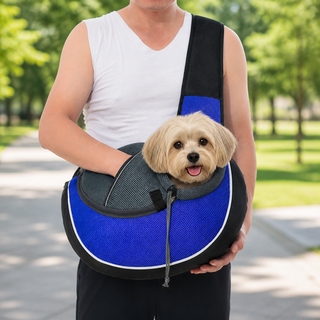 DogBedHouse Oxford Fabric & Safety Harness Sling Carrier
