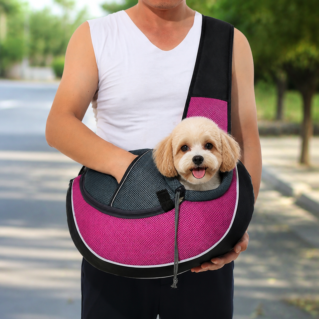 DogBedHouse Oxford Fabric & Safety Harness Sling Carrier