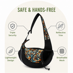 DogBedHouse Oxford Fabric & Safety Harness Sling Carrier