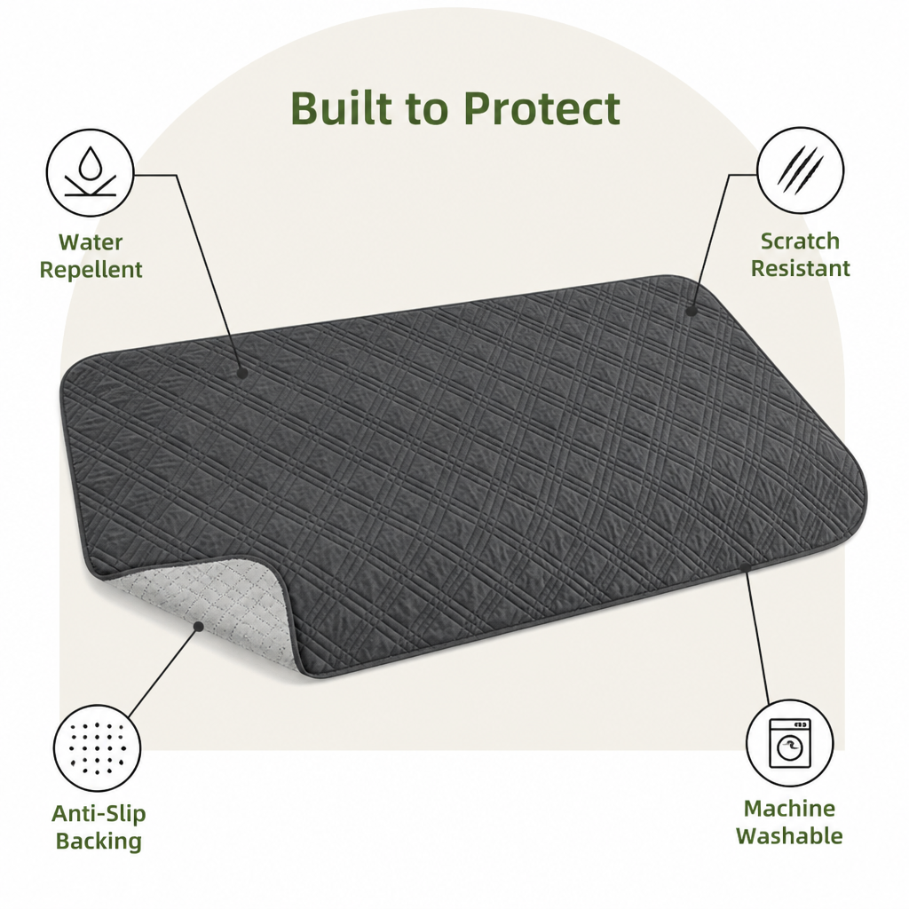 DogBedHouse Plaid Water-Repellent & Non-Slip Sofa Seat Cover