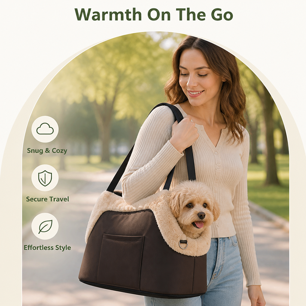 DogBedHouse Plush & Anti-Slip Travel Carrier