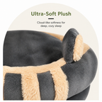 DogBedHouse Plush Arctic Velvet & Insulated Cat Cave Bed