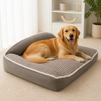 DogBedHouse Plush Bolster & Washable Dog Sofa Bed