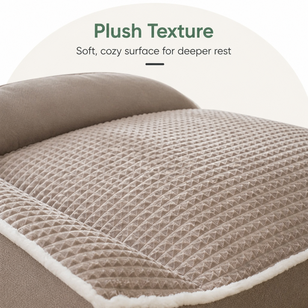 DogBedHouse Plush Bolster & Washable Dog Sofa Bed