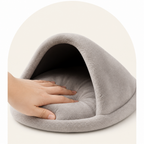 DogBedHouse Plush Coral Velvet & Cotton-Filled Pet Teepee