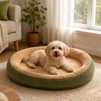 DogBedHouse Plush Corduroy Washable & Breathable Pet Bed