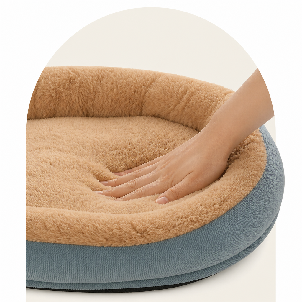 DogBedHouse Plush Corduroy Washable & Breathable Pet Bed