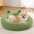 DogBedHouse Plush Enclosed Waterproof & Anti-Slip Pet Bed (Removable Cushion)