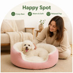 DogBedHouse Plush Faux Fur Bolster Bed
