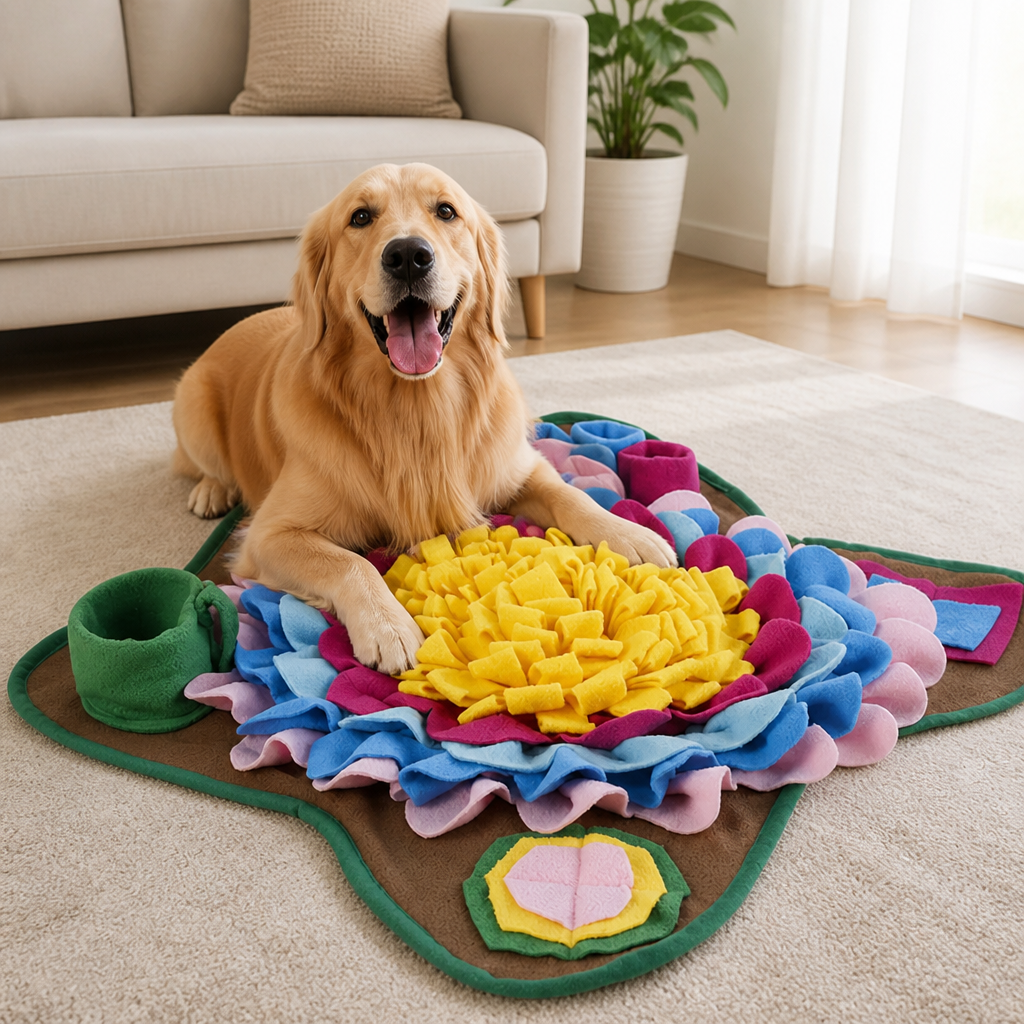DogBedHouse Plush Foldable & Washable Dog Snuffle Mat
