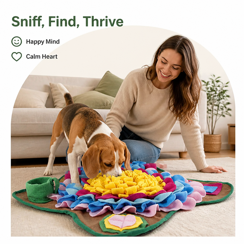 DogBedHouse Plush Foldable & Washable Dog Snuffle Mat