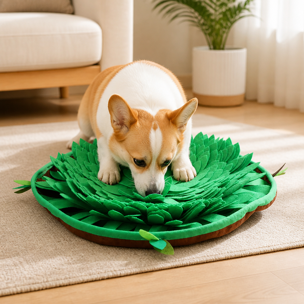 DogBedHouse Plush Foldable & Washable Dog Snuffle Mat