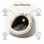DogBedHouse Plush & Insulated Pet Cave Bed
