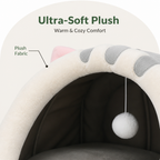 DogBedHouse Plush & Insulated Pet Cave Bed