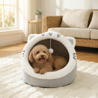 DogBedHouse Plush & Insulated Pet Cave Bed