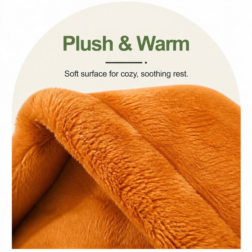 DogBedHouse Plush & Insulated Pet Cave Bed (Removable Cushion)