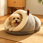 DogBedHouse Plush Insulating Washable Kennel Bed