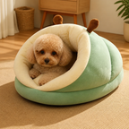 DogBedHouse Plush Insulating Washable Kennel Bed