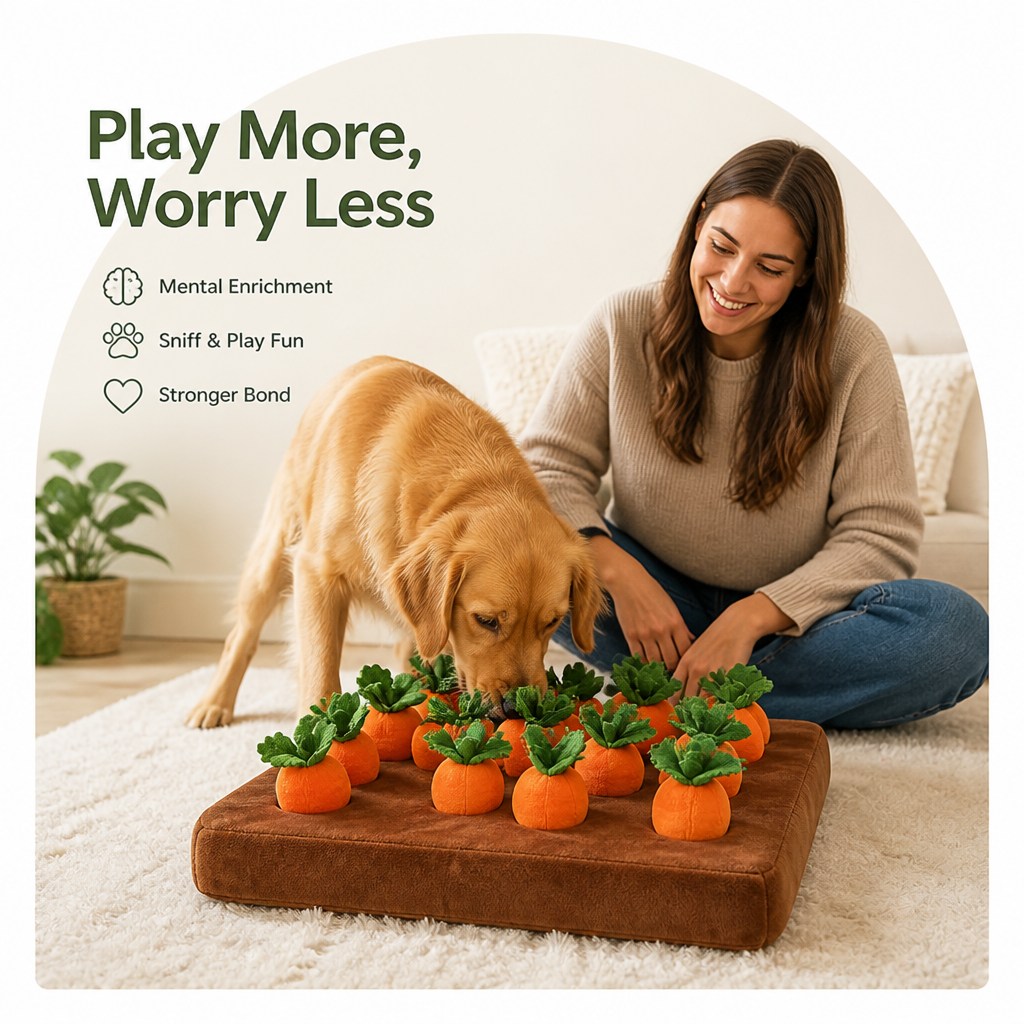 DogBedHouse Plush & Interactive Snuffle Mat