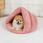 DogBedHouse Plush & Machine-Washable Round Nest Dog Bed