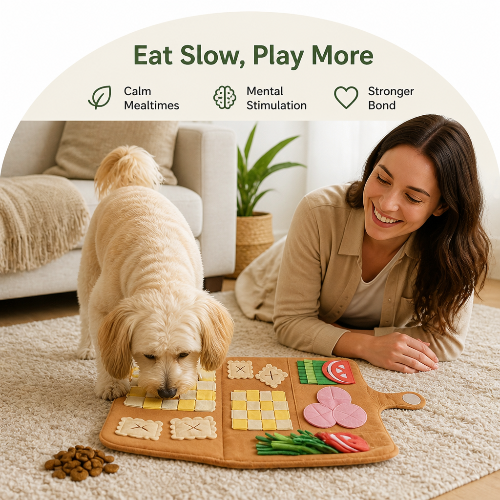 DogBedHouse Plush Slow-Feed Snuffle Mat (Small Breed)
