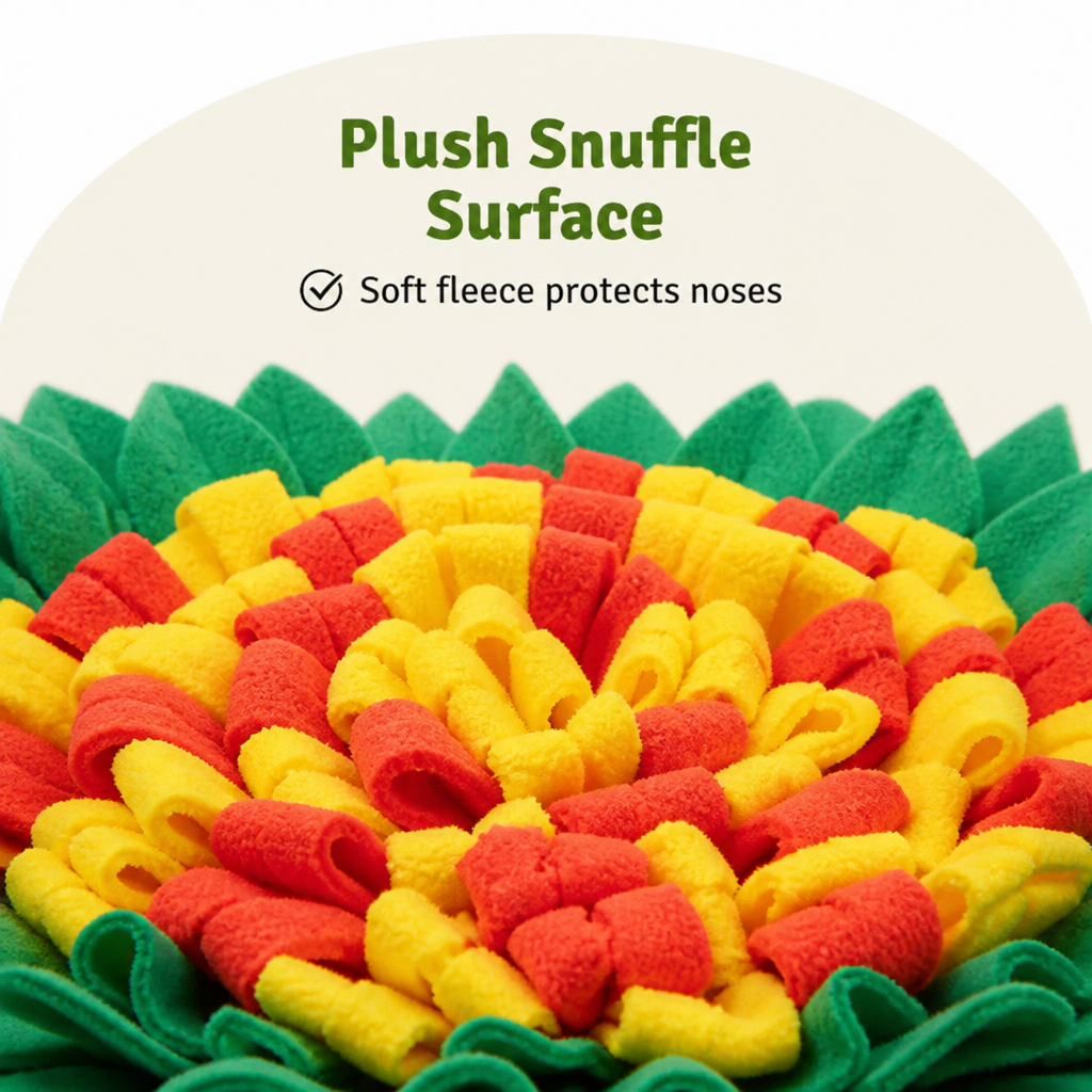 DogBedHouse Plush Snuffle & Slow-Feeder Mat (70x50cm)