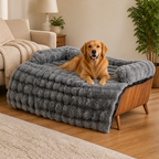DogBedHouse Plush Sofa-Style Washable Dog Bed