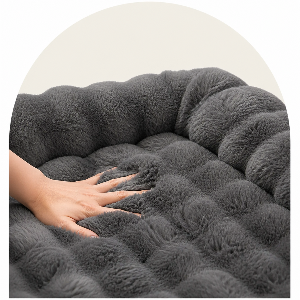 DogBedHouse Plush Sofa-Style Washable Dog Bed