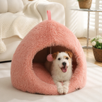 DogBedHouse Plush Velvet & Non-Slip Dog Bed
