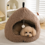 DogBedHouse Plush Velvet & Non-Slip Dog Bed