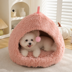 DogBedHouse Plush Velvet & Non-Slip Dog Bed