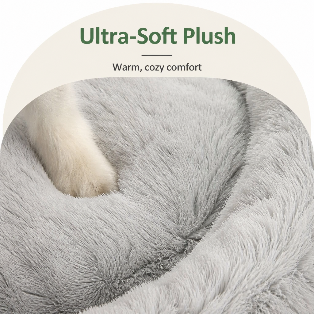 DogBedHouse Plush Velvet & Non-Slip Dog Bed