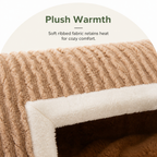 DogBedHouse Plush Warm Cave Dog Bed (Removable Washable Pad)