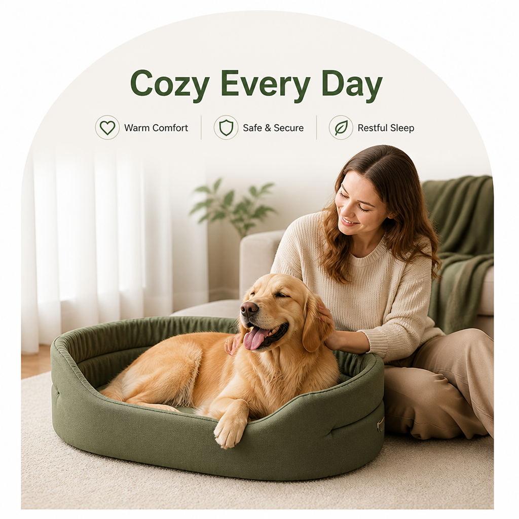 DogBedHouse Plush & Warm Dog Bed (Multiple Sizes)