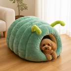 DogBedHouse Plush & Warm Semi-Enclosed Pet Bed (Indoor)